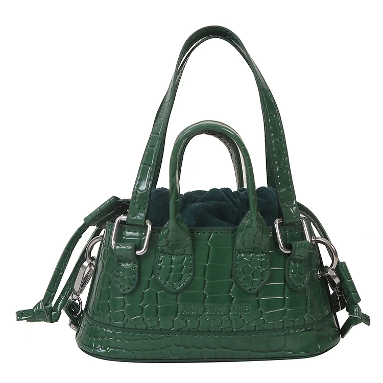 Women Female Clutch Solid Color Crocodile Pattern Crossbody Bag Fashion for Lady