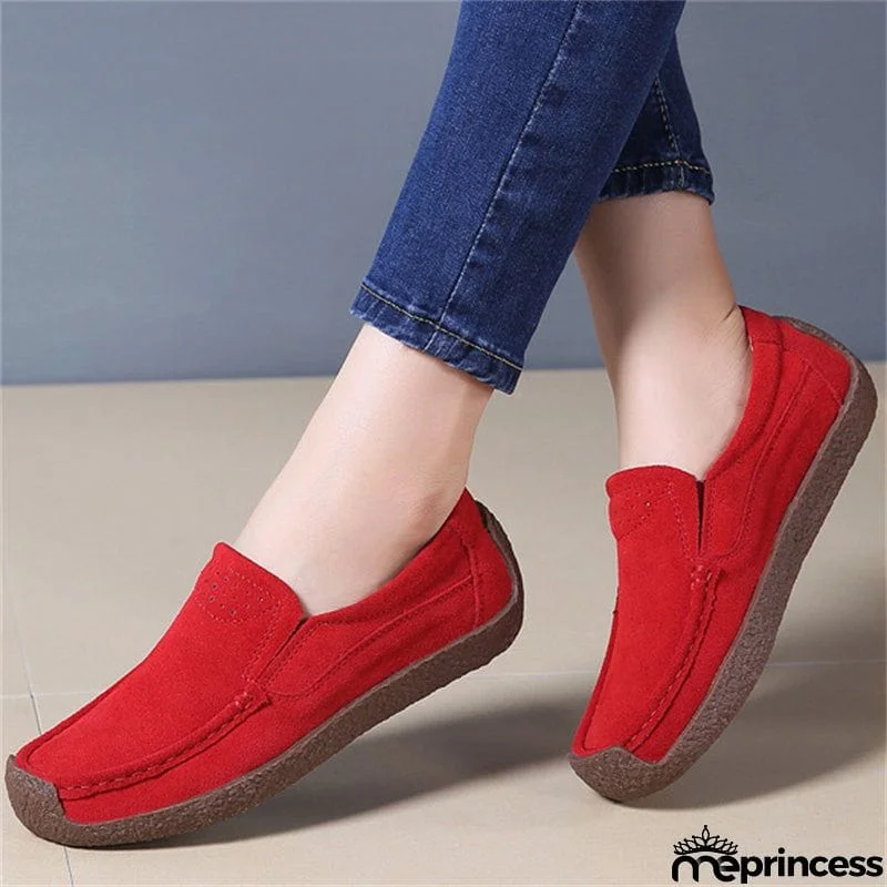 Vintage All Match Office Wear Flat Heels Loafers