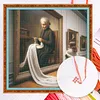 Grandma 11CT 3 Strands DIY Counted Cross Stitch Kits 17.72x17.72inch Needlework Embroidery Kit Cross Stitch Patterns Arts Craft Kits for Beginners Adults Home Decor