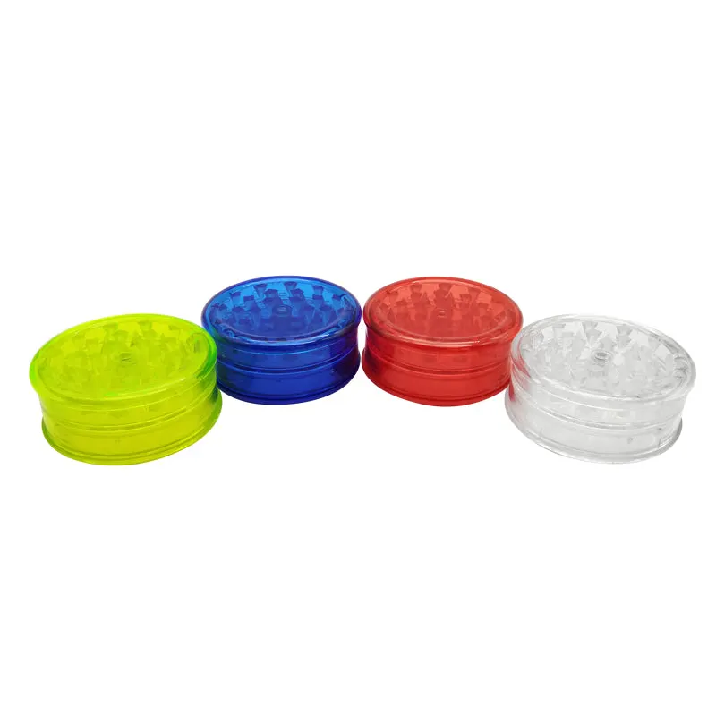 3-Layer Portable Plastic Herb Grinder, Lightweight Tobacco Spice Crusher Hand Muller