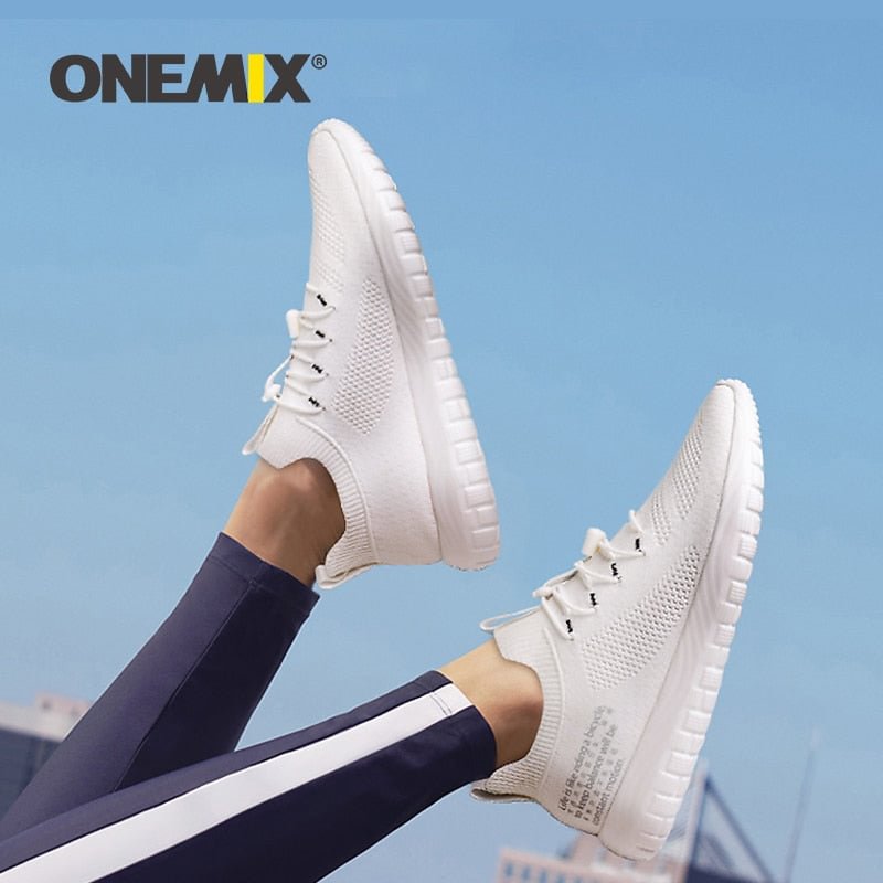 ONEMIX New Arrival Women Vulcanized Shoes Ultralight Breathable Casual Sneakers Women Tennis Shoe Fitness Trainers Flats Size 43