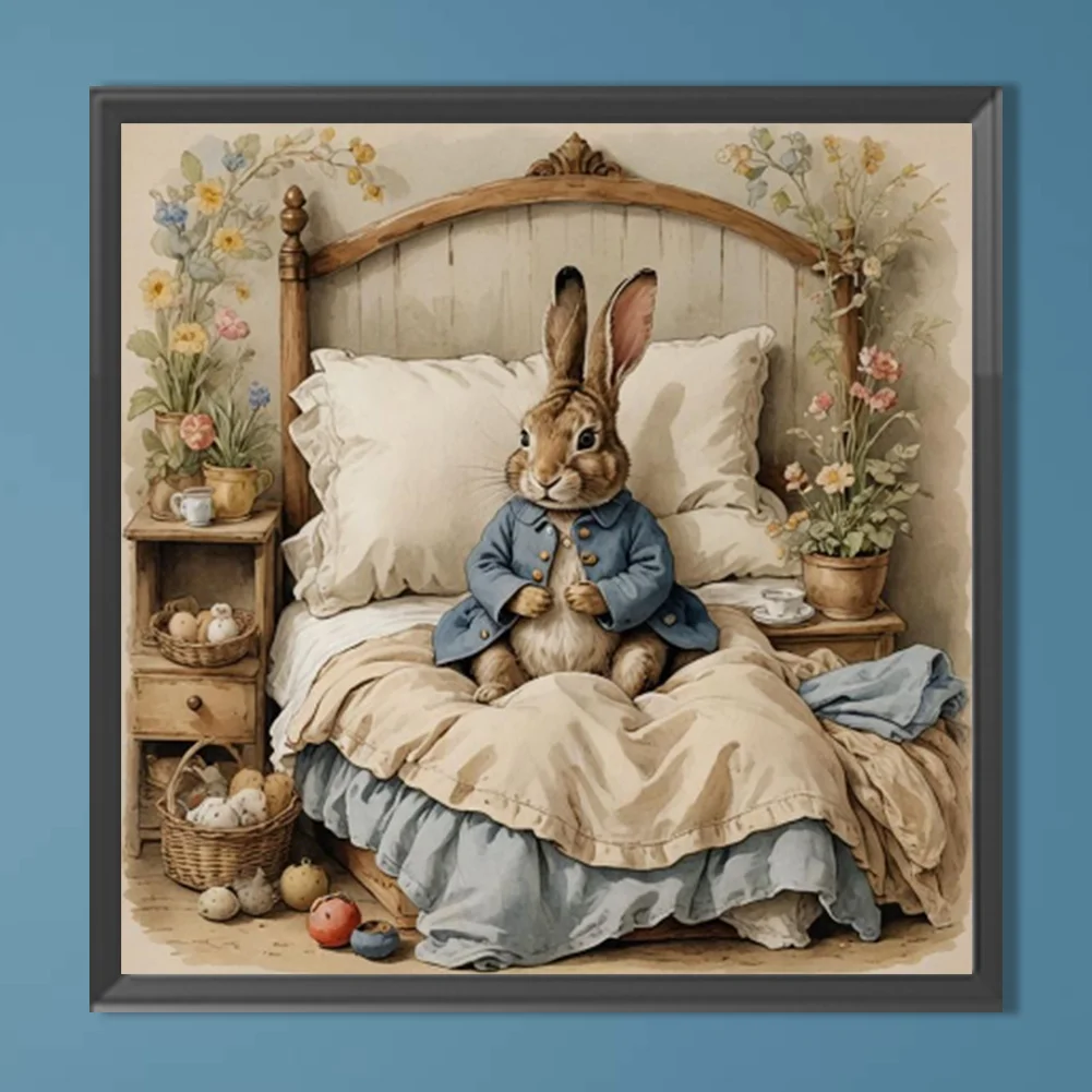 Diamond Painting - Full Round Drill - Rabbit(Canvas|40*40cm)
