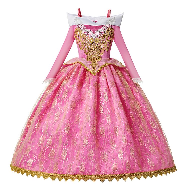 Children Clothing Girls Princess Party Costumes Dresses Kids Wedding Flower Prom Gown Sleeping Beauty Fancy Role Playing Frocks