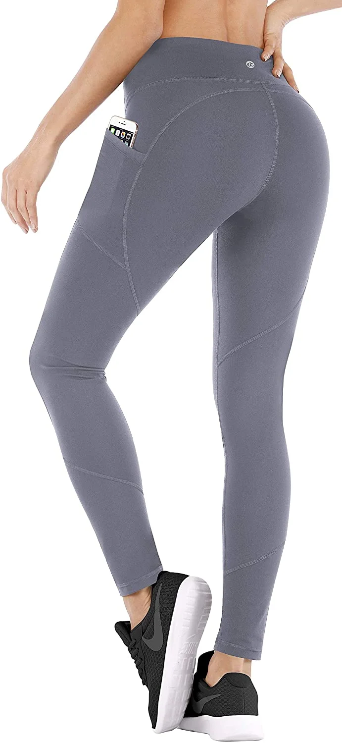 Yoga Pants with Pockets for Women Ultra Soft Leggings with Pockets High Waist Workout Pants