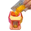 Diamond Painting Organizer Funnel Fit Round Containers Portable Drill Funnel 2.56x1.97in for DIY Craft Easy Transfer Tools (Pink Gold)
