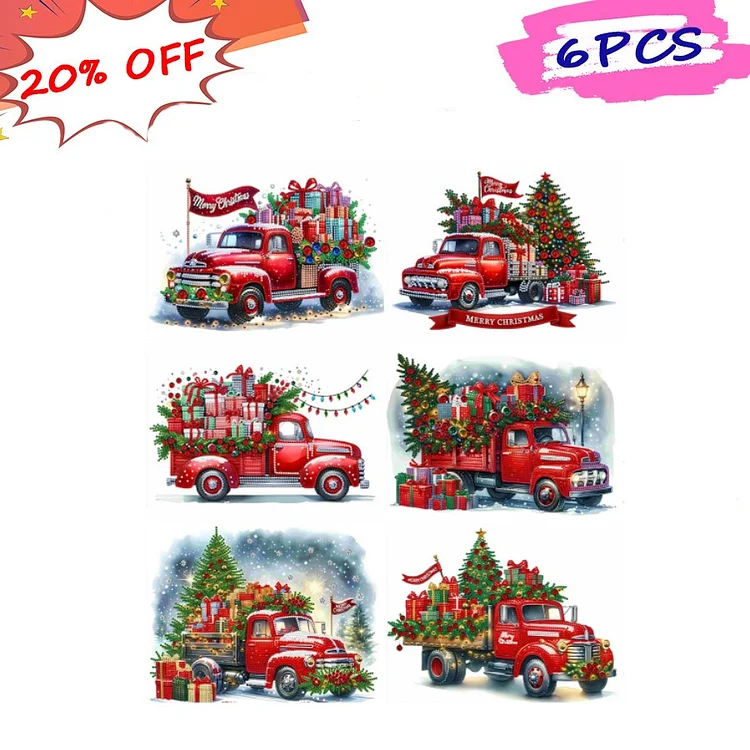 Christmas Car 40*30CM (Canvas) Special Drill Diamond Painting gbfke