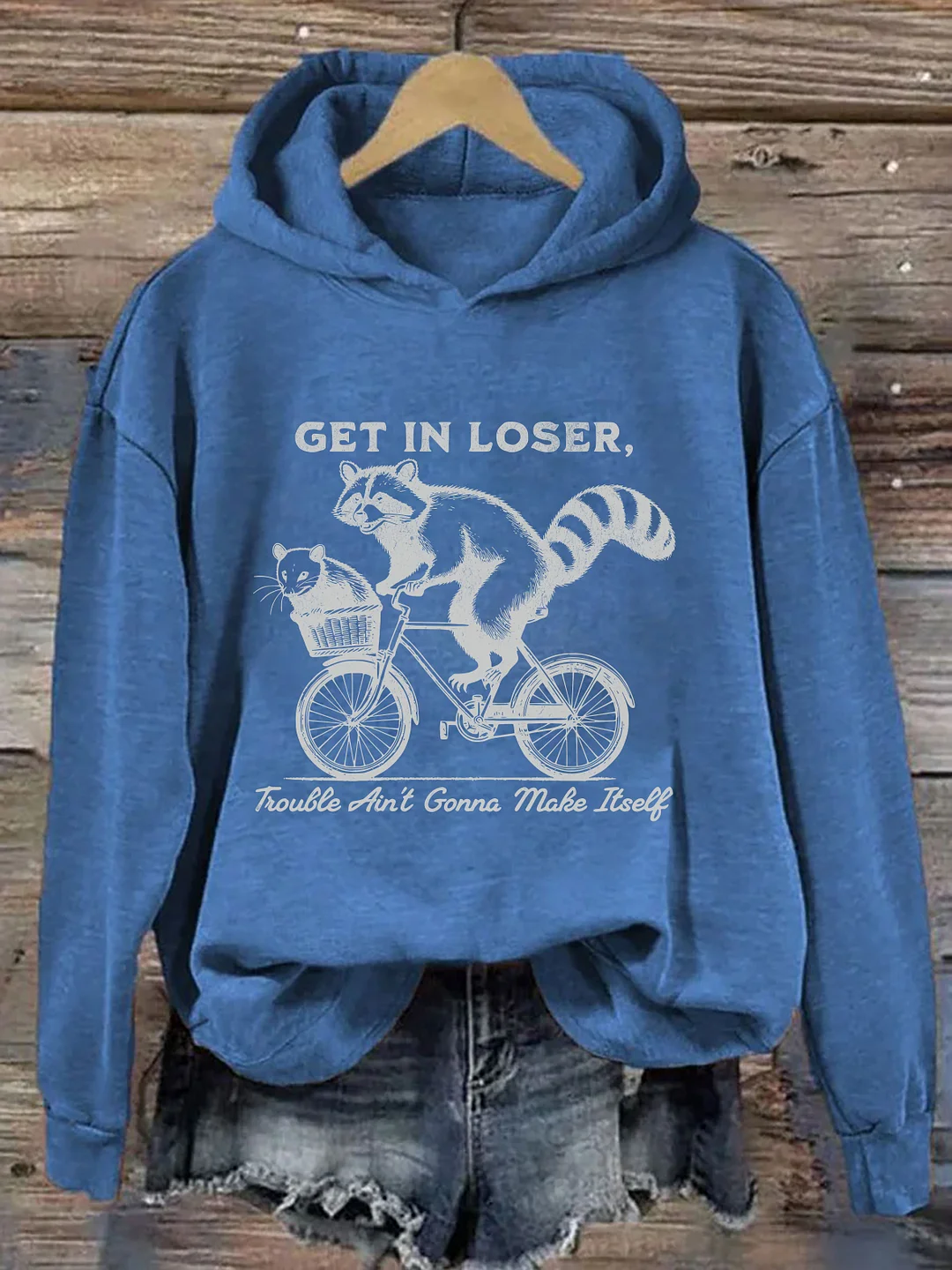  Funny Raccoon & Opossum Hoodie