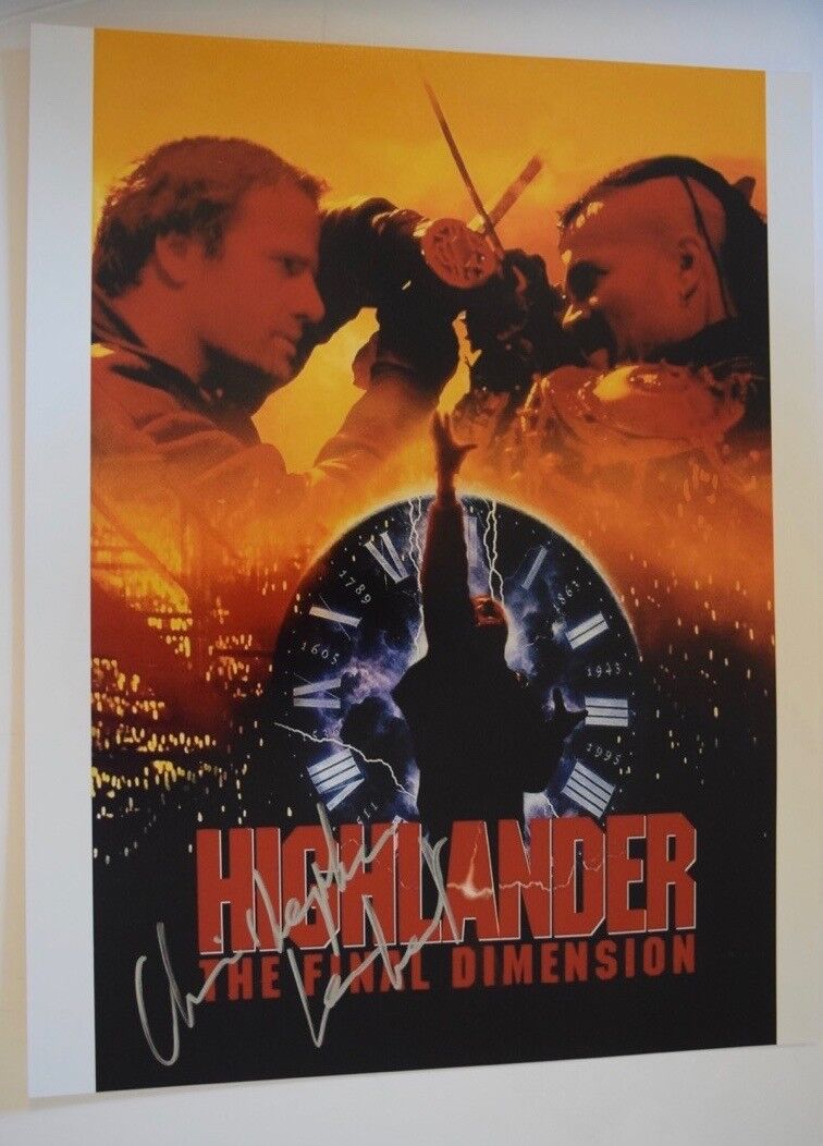 Christopher Lambert Signed Autographed 11x14 Photo Poster painting HIGHLANDER COA VD