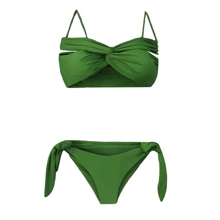 Flaxmaker Cross Bandeau Vintage Swimsuit (Size runs small)