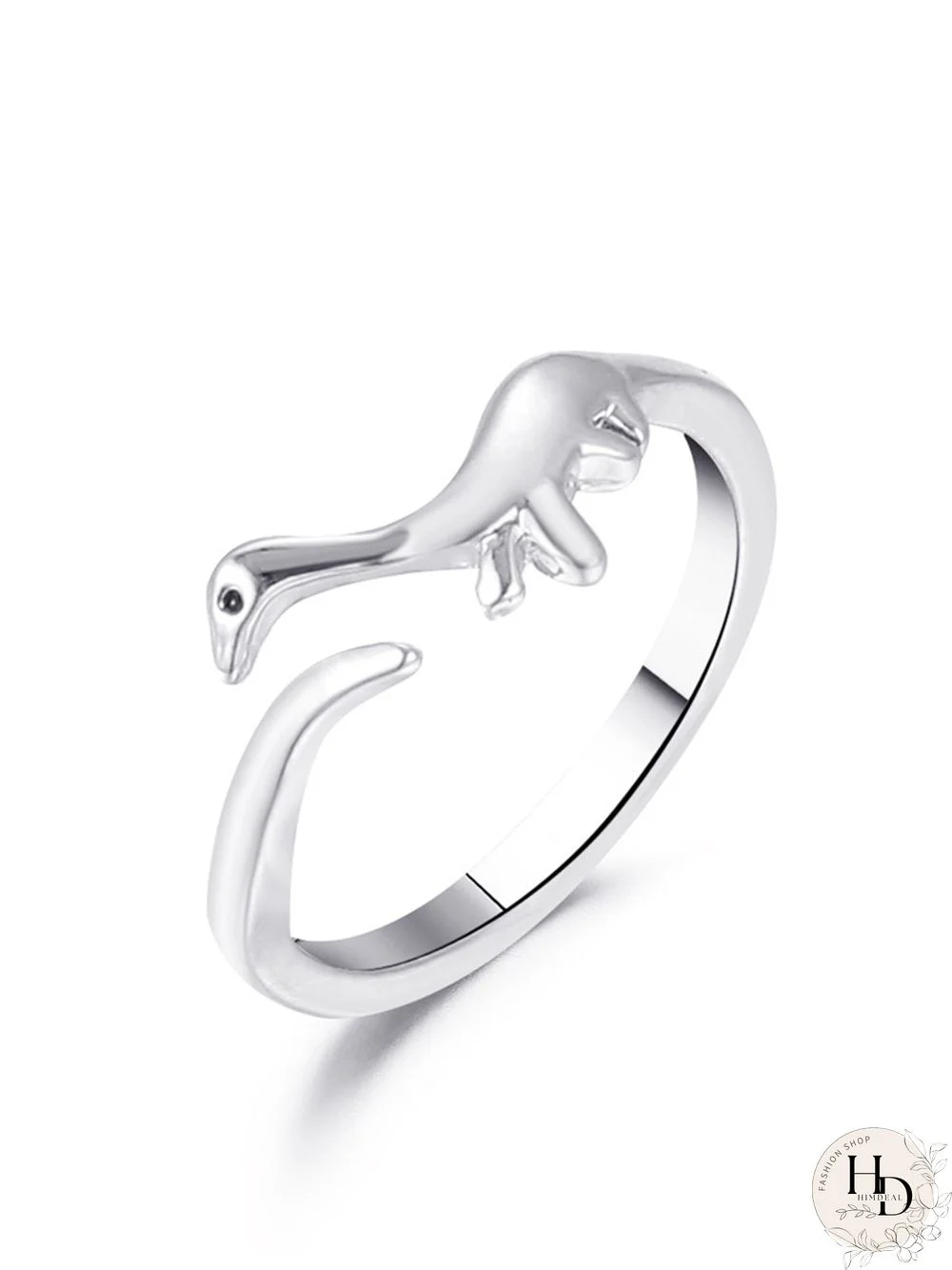 Metal Dinosaur Open Ring