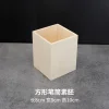 Wooden Handmade Diy Creative Mosaic Patch Dried Pen Holder Base Embryo Material