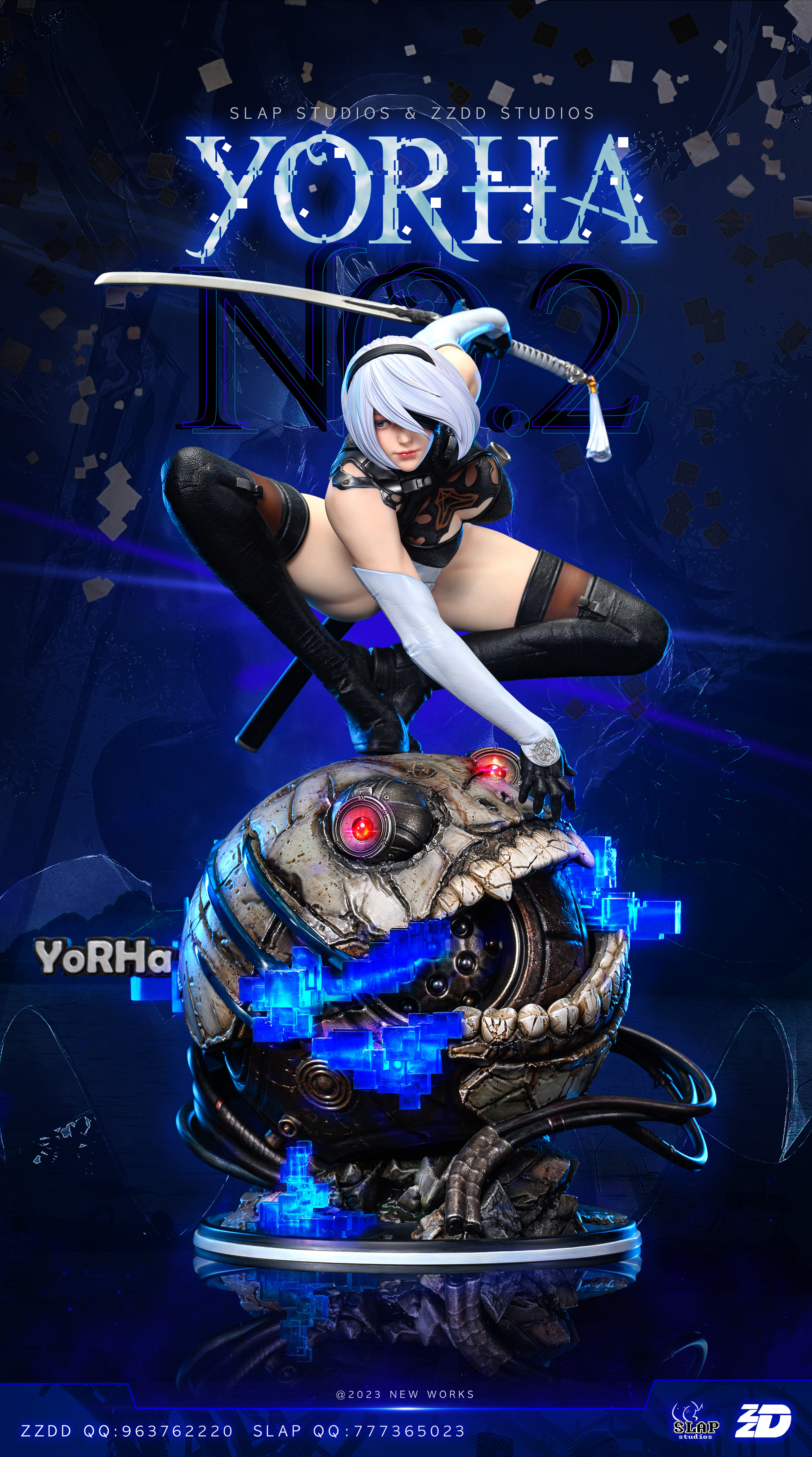 PRE-ORDER Slap Studio & ZZDD Studio NieR Automata YoRHa No.2 Type B Statue (GK) (Adult 18+)