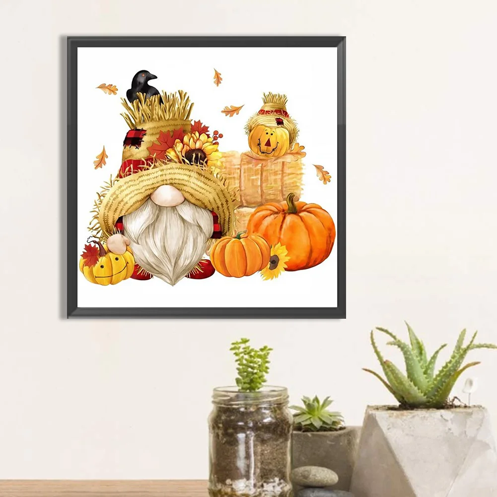 Diamond Painting - Full Round Drill - Pumpkin Goblin(Canvas|30*30cm)
