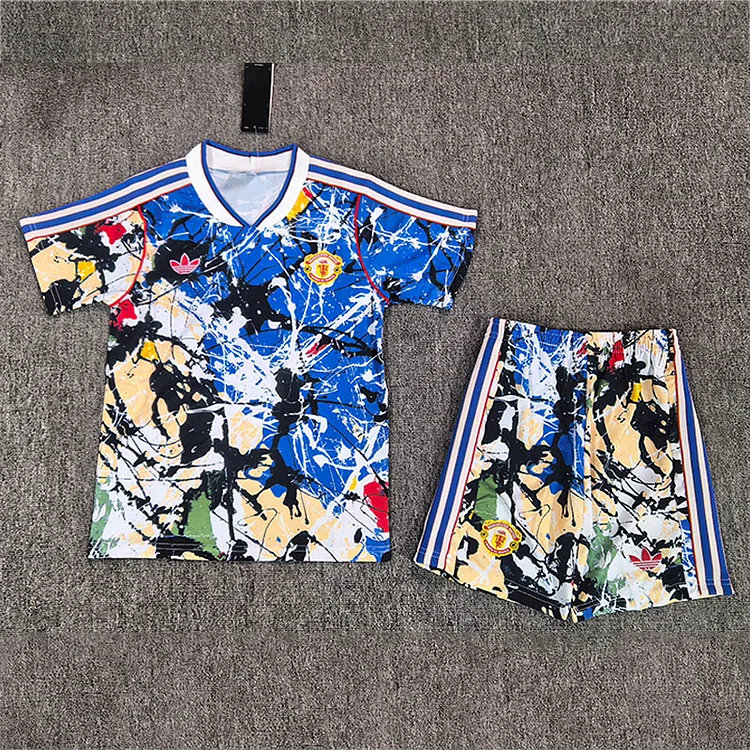 Kids Manchester United Stone Roses 2026 Lifestyle Jersey