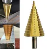 1Pcs 4-42 Mm Titanium Coated Step Drill Bit HSS Wood Metal Hole Cutter