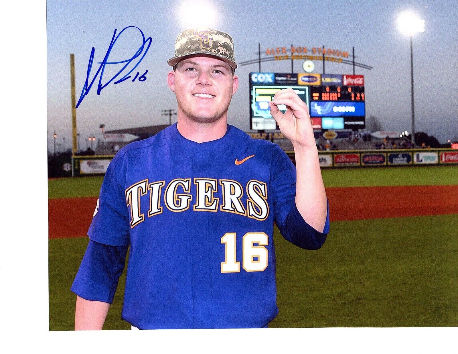 Jared Poche LSU Tigers hand Signed 8x10 Photo Poster painting Autographed Oakland A's Beloit b