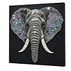 DIY Pre-Framed Elephant Button Art Canvas Kit