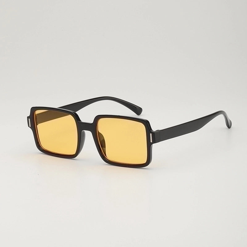 Elegant Basic Leopard Ac Square Full Frame Women’s Sunglasses