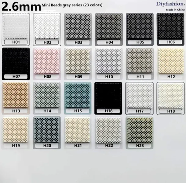 2.6mm Artkal Series H Grey Fuse Beads 1200 beads / pack ✨