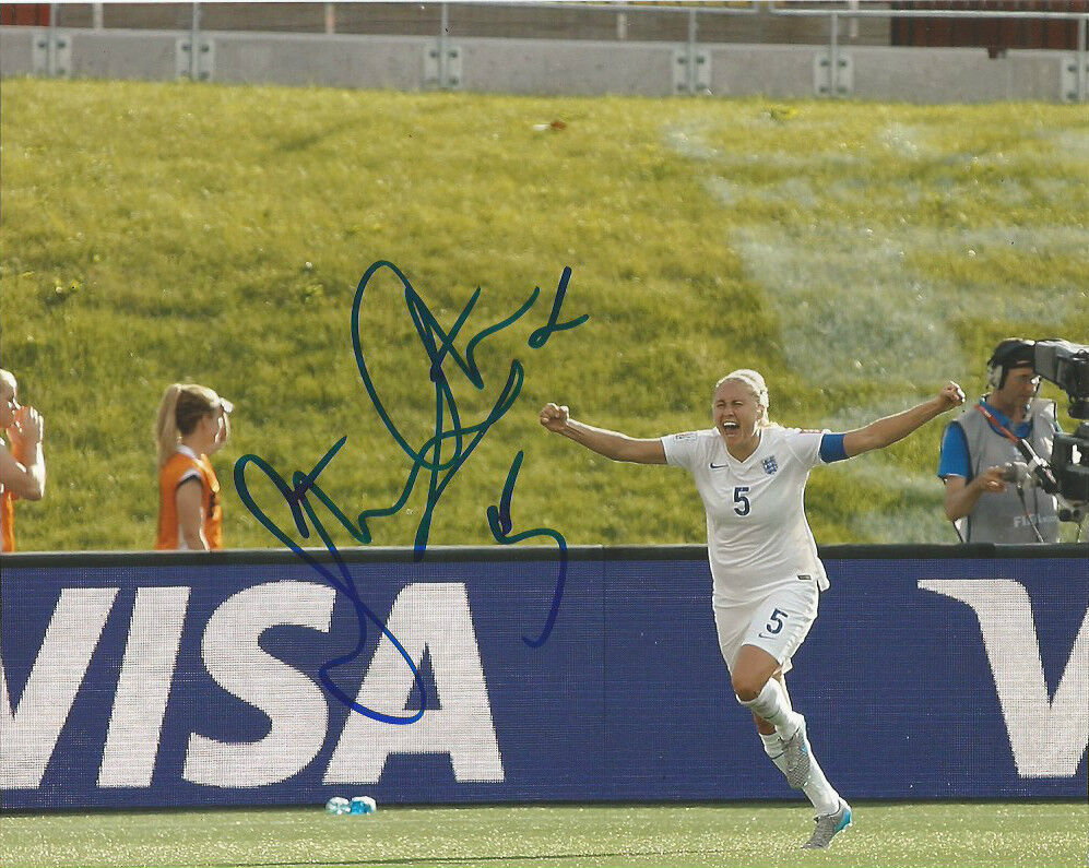 England Steph Houghton Autographed Signed 8x10 Photo Poster painting COA A