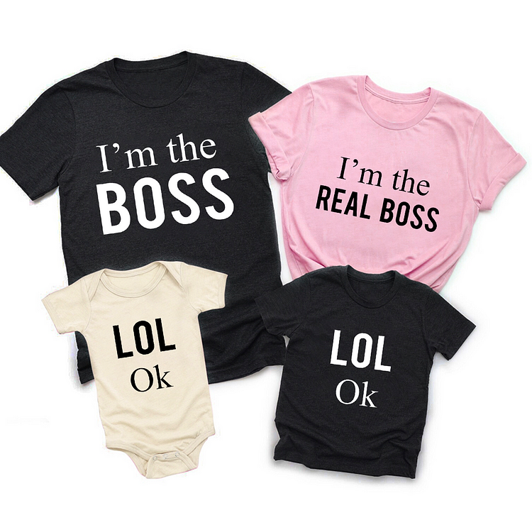 BlanketCute-Personalized family Cotton Letter Casual T-shirt | 22