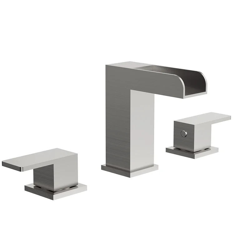 SFS-1117-NK The EVERSTEIN top grade stainless steel waterfall basin faucet Brushed Nickel