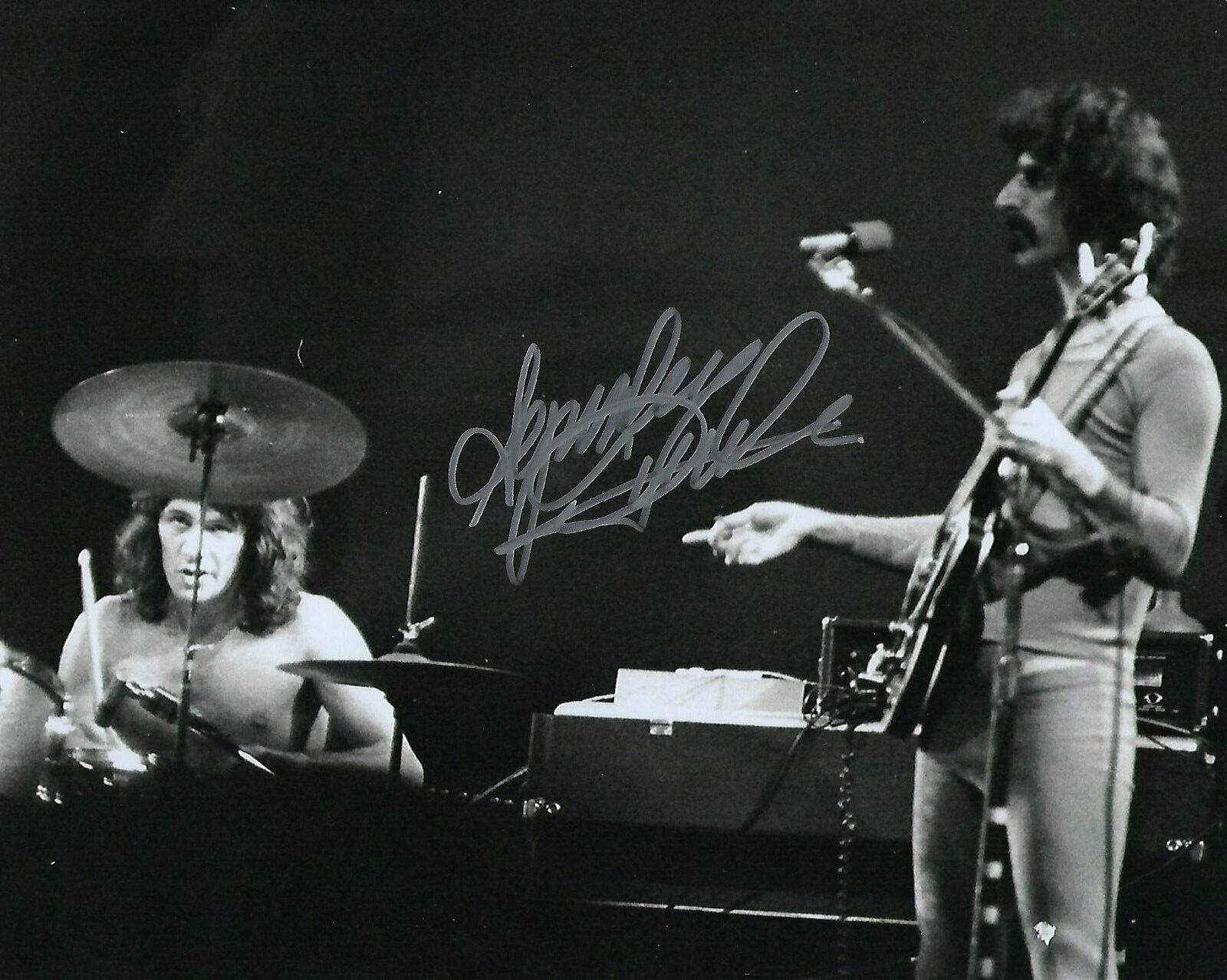 GFA Zappa & Journey Band Drummer * AYNSLEY DUNBAR * Signed 8x10 Photo Poster painting A1 COA