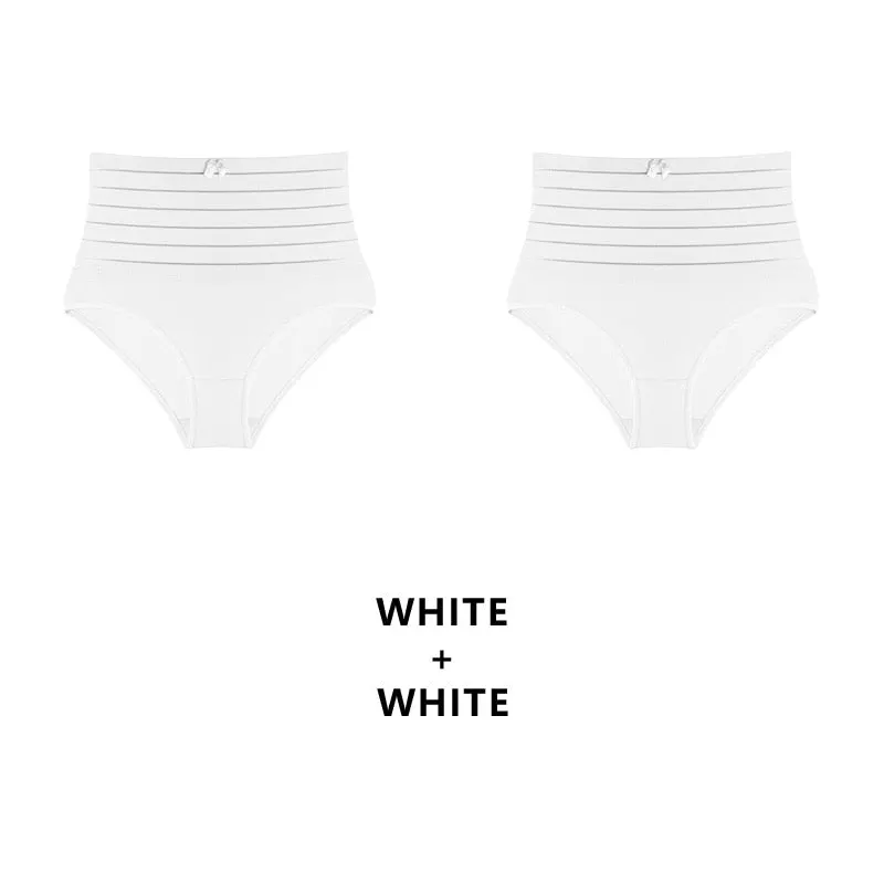 Meet'r 2Pcs/Lot Women High Waist Shaping Panties Breathable Slimming Tummy Underwear Butt Lifter Seamless Panties Shaperwear