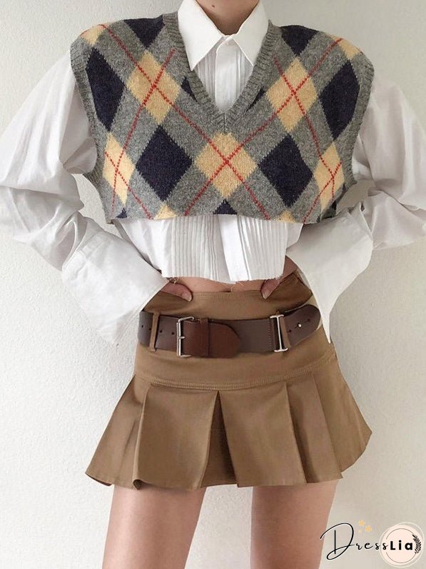 High Waist Slim Casual Skirt