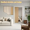 [US Local Warehouse] 2 Set Pocket Door Frame Kits with 220LBS Two-Way Soft-Close Mechanism Hidden Door Kit Sliding Hardware Smoothly and Quietly Easy to Install (24-36x80in)