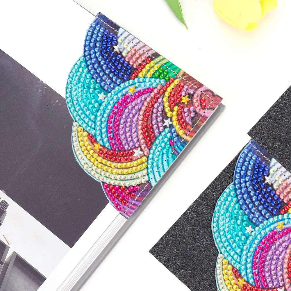 DIY Mandala Page Book Marks Handmade 5D Triangle for Beginner Adults Kids