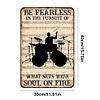 Drum Set - Vintage Metal Signs(12*16Inch) - Music