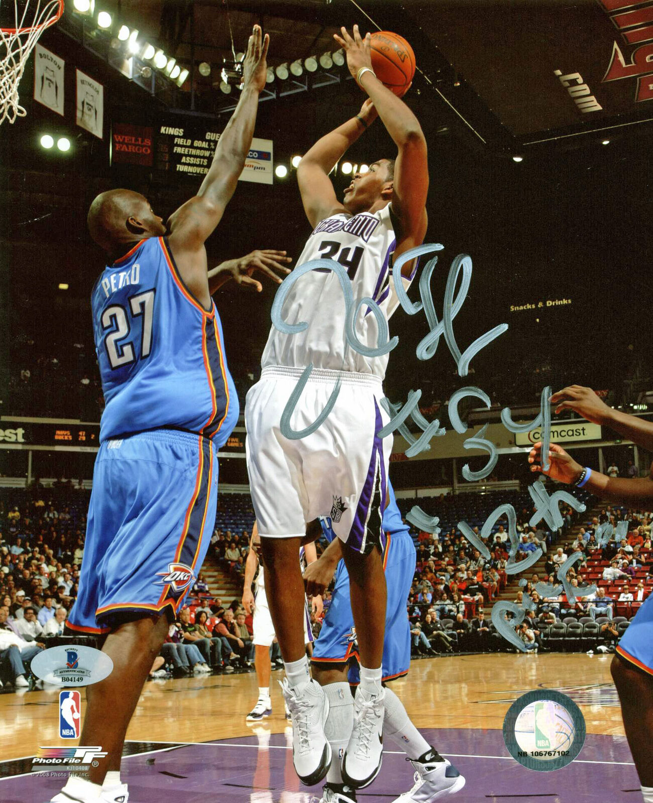 Kings Jason Thompson Authentic Signed 8X10 Photo Poster painting Autographed BAS #B04149