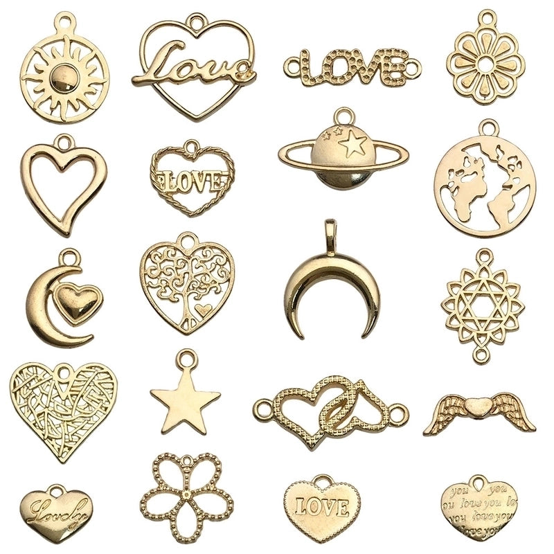 1 Piece Alloy Heart Shape Jewelry Accessories Pendant