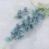 2 Stems Blue Purple Pink Flocking Delphinium Artificial Flower