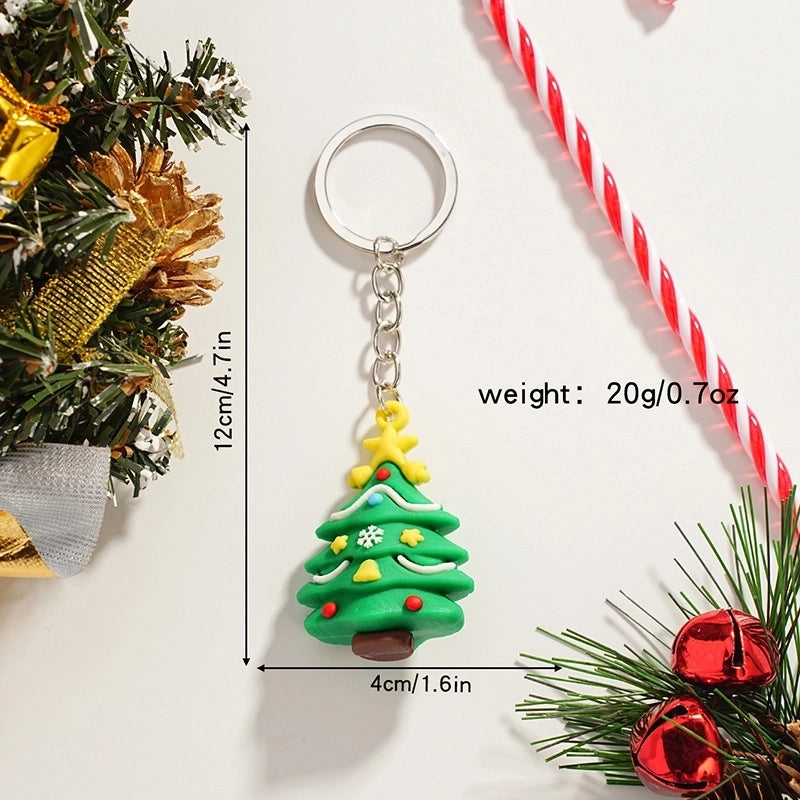 Cartoon Style Snowman Alloy Christmas Women’s Keychain