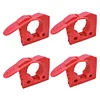 4Pcs Rubber Clamp 1.18-1.57 Diameter Handle Keeper Auto Shovel Mount Bar Clamp