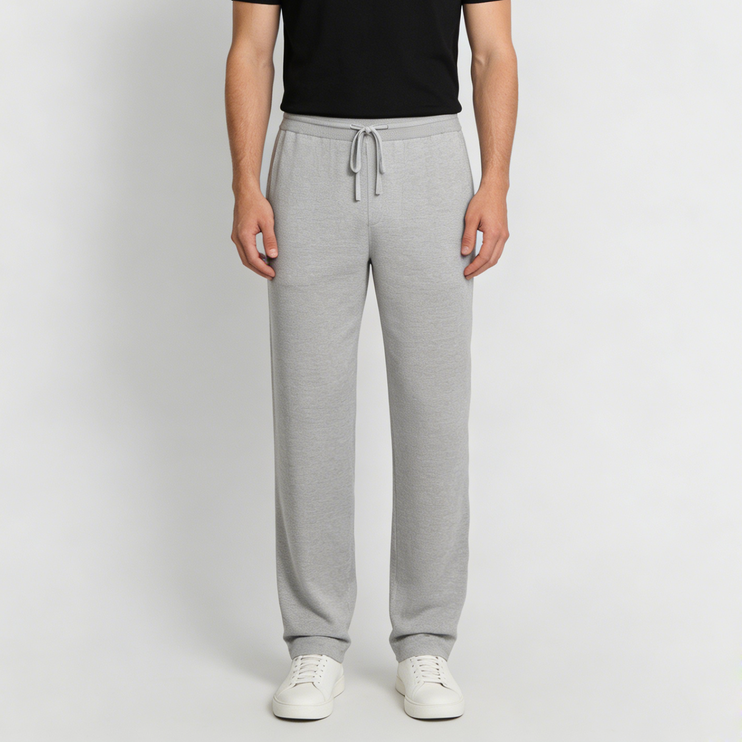 Men's Straight Leg Silk Cashmere Pants | Spring Summer REAL SILK LIFE