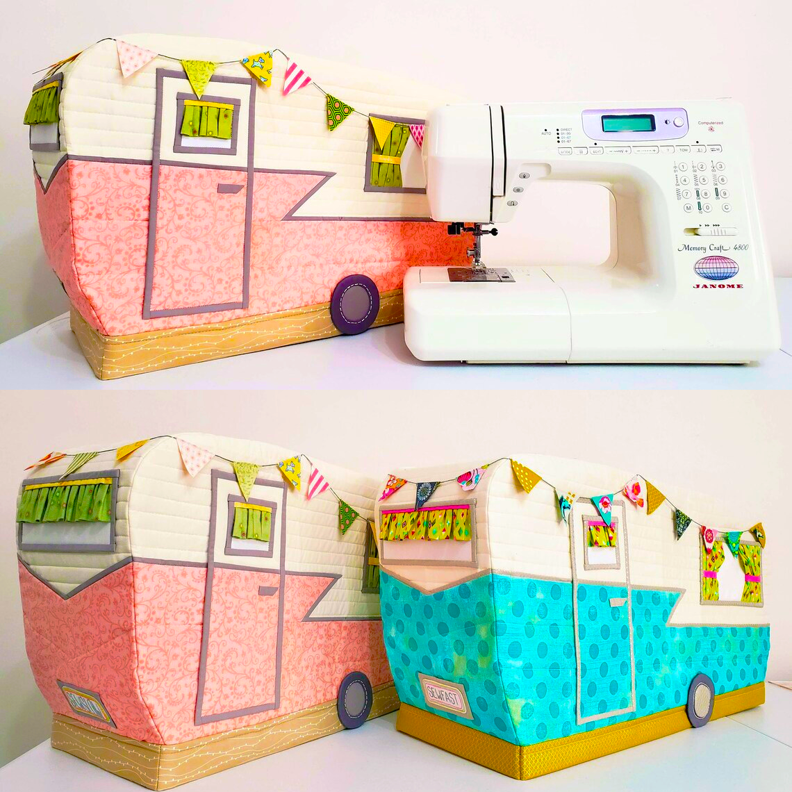 Vintage Camper Sewing Machine Cover Templates&&Tutorial®