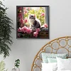 Diamond Painting-5D Full Round Drill Cat(40x40cm)