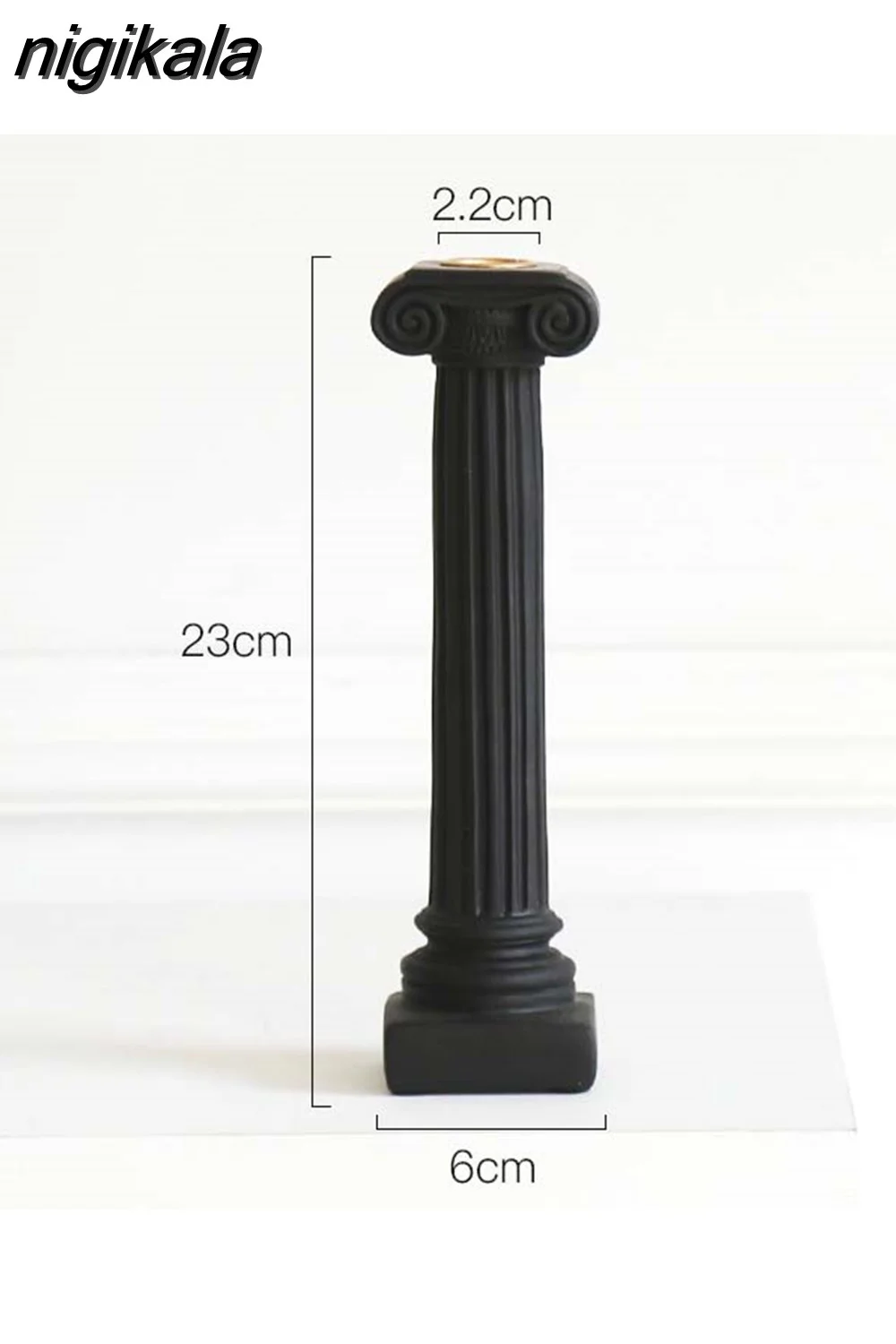 nigikala Home Decoration Aromatherapy Candle Holder Resin Sculpture Chandelier Silicone Candle Mold Retro Roman Column Shape