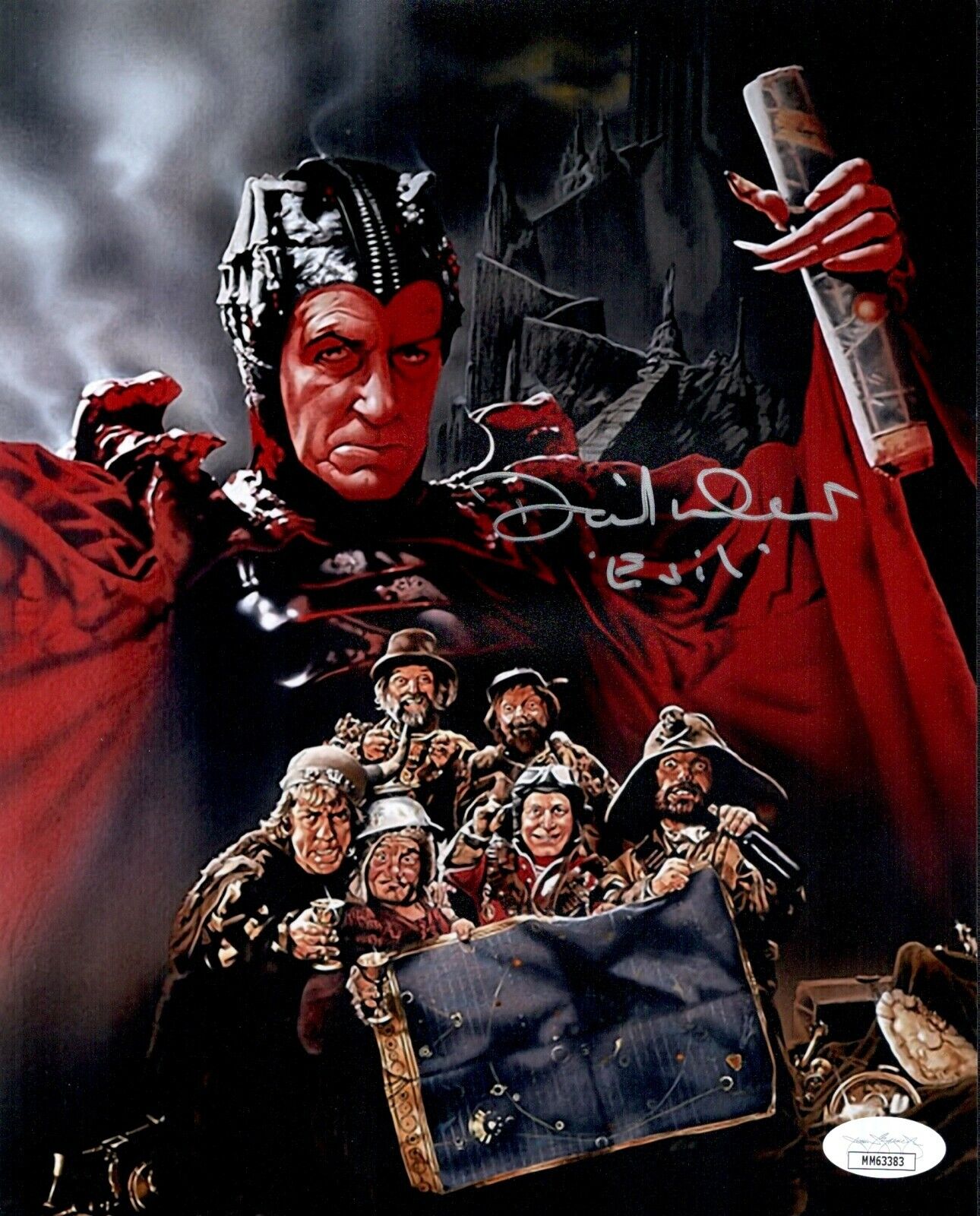 DAVID WARNER Signed Evil Genius TIME BANDITS 8x10 Photo Poster painting Autograph JSA COA Cert