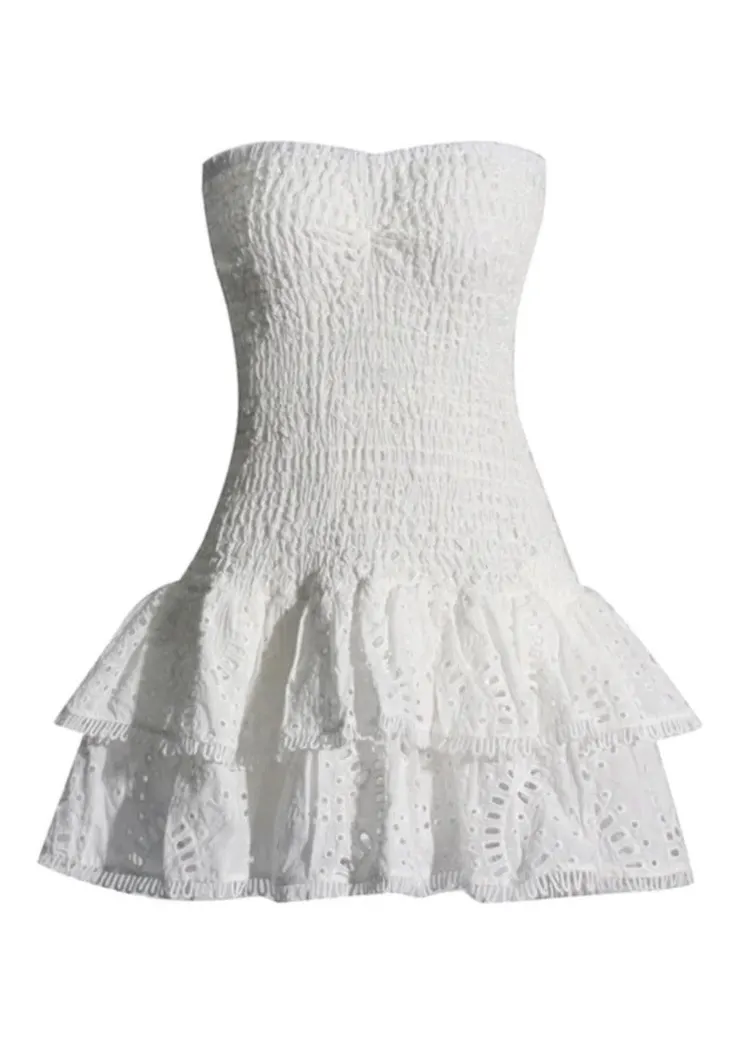 Ros&eacute; Dress - White