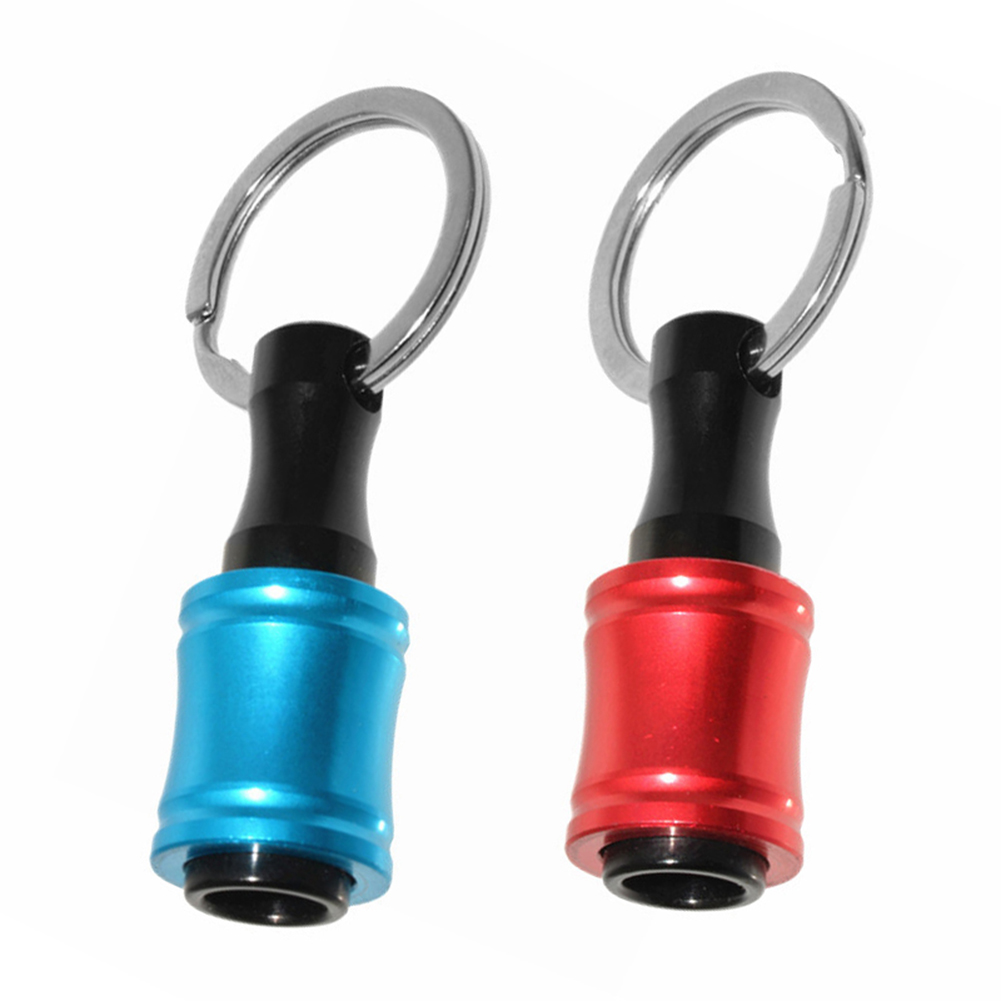 

1/4 Hex Shank Aluminum Alloy Screwdriver Bits Holder Extension Bar Keychain, Blue, 501 Original