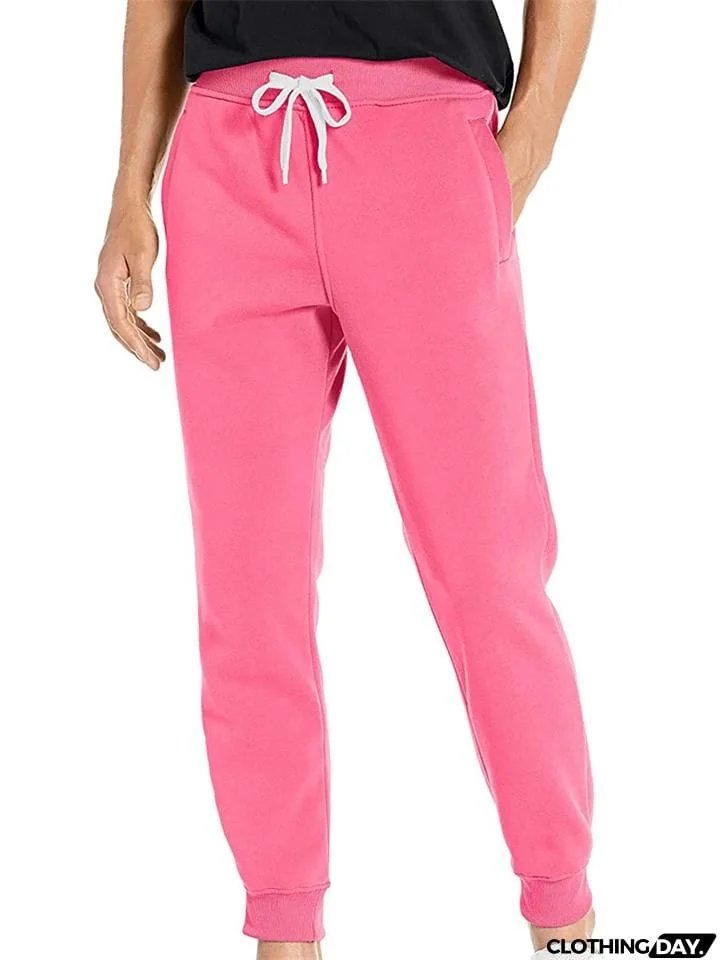 Men's Comfy Casual Daily Wear Sporty Fastening Pants