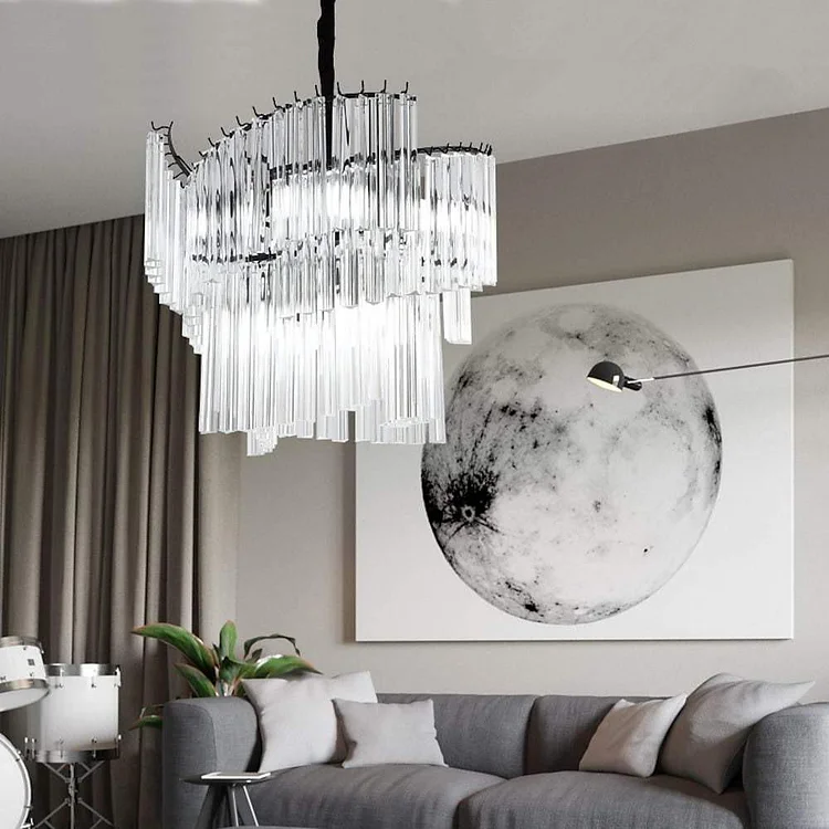 Artistic Electroplated Glass Crystal LED Chandeliers Pendant Light - Appledas