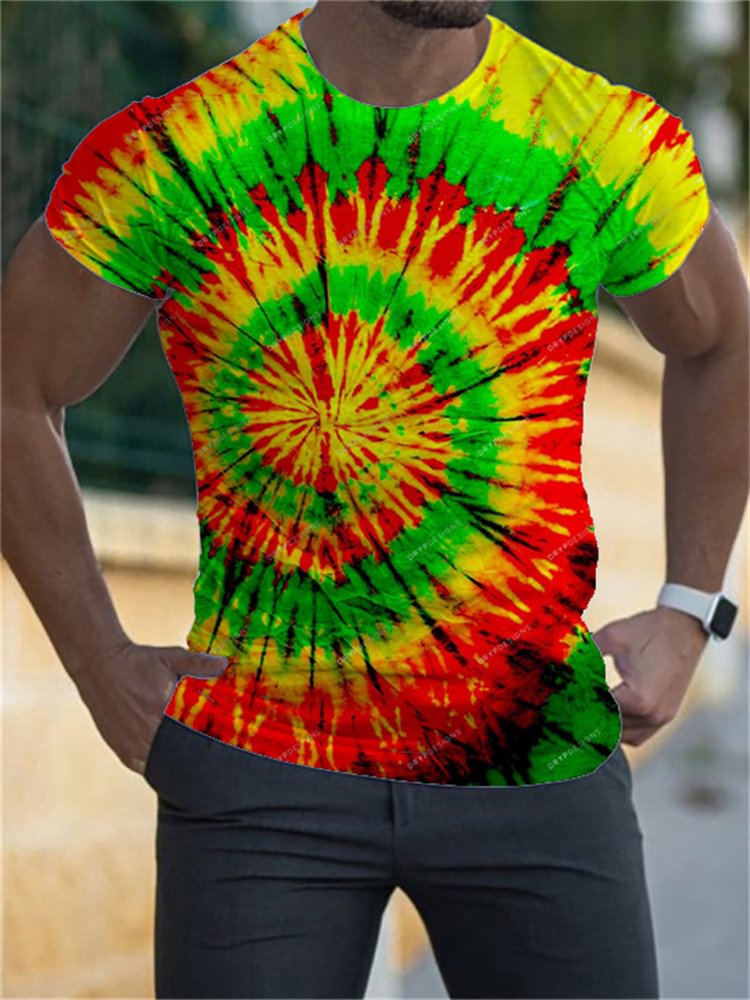 Black Pride Tie Dye Print T Shirt