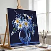 Framed Daffodil Vase-Paint by Numbers Acrylic Painting 35*35CM