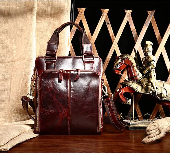 Men's Leather Crossbody Casual Portable Bag