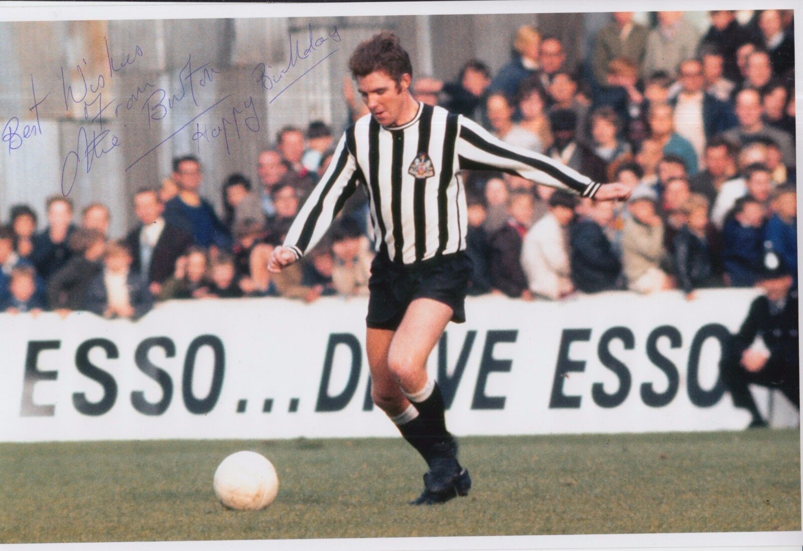 Ollie Burton Hand Signed Newcastle United 12x8 Photo Poster painting.